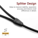 For Razer Kraken V2 3.5mm Male To Female 2 In 1 Extension Cable Audio Adapter - Image 5