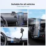 Tronwin JY02 Flexible Arm Dashboard Windshield Car Phone Holder Adjustable Suction Cup Mount - Image 2