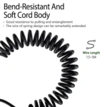 2.5mm To 3.5mm+6.35mm Plug 1.5m Spring-Loaded Headphone Cable,For Sennheiser HD6 / HD8 / HD7 / HD598 - Image 7