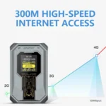 M20 4G/5G Portable WiFi Hotspot 300Mbps SIM Unlocked Pocket Router With Time Display, 4000mAh Long-Lasting Battery - Image 3