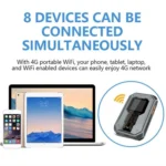 M20 4G/5G Portable WiFi Hotspot 300Mbps SIM Unlocked Pocket Router With Time Display, 4000mAh Long-Lasting Battery - Image 5