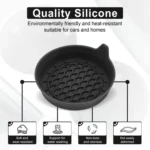 4pcs Anti-squeak Anti-slip Car Coaster With Handle - Image 4