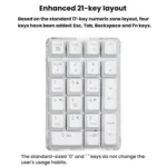 Little Kangaroo DS-9817 Backlit Non-Switching Wired Numeric Keypad Financial Business Banking Keyboard - Image 3