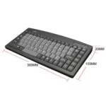 Little Kangaroo DS-9827 88 Key Wired Keyboard With Magnetic Ring Laptop Industrial Office Keyboard - Image 9