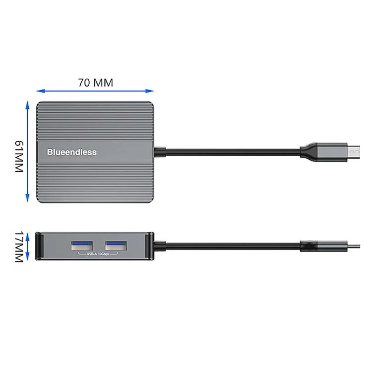 TBD06062841_B7.webp 7 In 1 Docking Station Gigabit Ethernet Port High-Speed Transfer HUB - Image 8