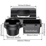 SHUNWEI Multifunctional Door Storage Cup Holder Mobile Phone Slot Storage Box - Image 3