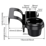 SHUNWEI Multifunctional Door Storage Cup Holder Mobile Phone Slot Storage Box - Image 4