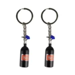 2 PCS Fashion Metal Keyring Car Keychain Auto Key Chain Key Ring