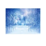 2.1m x 1.5m Frozen Party Setting Snow Photo Cloth Background - Image 2