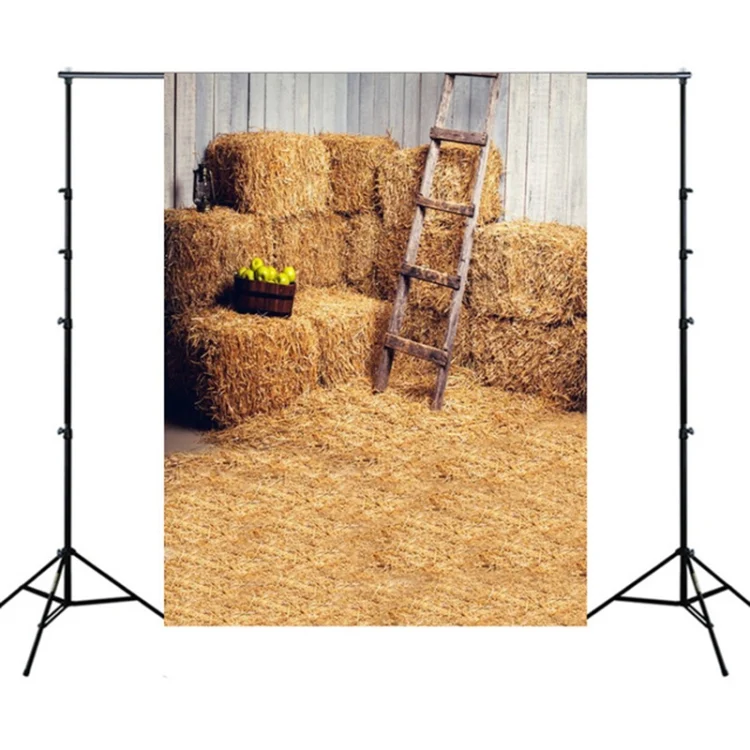 TBD0626424.webp 1.5m x 2.1m Straw Pile Wheat Field Scene Newborn Photo Photography Background Cloth - Image 1