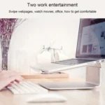Height Adjustable Aluminum Alloy Laptop Cooling Stand 360 Rotation Ergonomic 10-17 inch Notebook Holder for MacBook Air Pro - Image 6