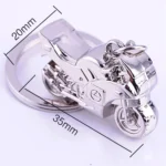 Cool Motorcycle Pendant Alloy Keychain Car Key Ring - Image 2