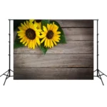 1.25m x 0.8m Wood grain flower branch prop 3D simulation photography background cloth - Image 2