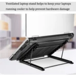 Portable Desktop Folding Cooling Metal Mesh Adjustable Ventilated Holder - Image 8
