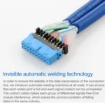 50CM USB3.0 Rear PCI Baffle Line Full Height Chassis DIY With Ear 20pin Transfer Cable - Image 6