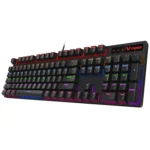 Rapoo V500 PRO Mixed Light 104 Keys Desktop Laptop Computer Game Esports Office Home Typing Wired Mechanical Keyboard - Image 5