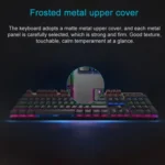 Rapoo V500 PRO Mixed Light 104 Keys Desktop Laptop Computer Game Esports Office Home Typing Wired Mechanical Keyboard - Image 9