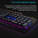 Rapoo V500 PRO Mixed Light 104 Keys Desktop Laptop Computer Game Esports Office Home Typing Wired Mechanical Keyboard - Image 10