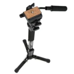 YUNTENG VCT-288RM SLR Camera Monopod Camera Support Foot Hydraulic Head Professional Photography Stand, Height: 1.48m - Image 3