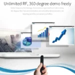 Rechargable RF 2.4G Wireless Presenter with Air Mouse PowerPoint Remote Control - Image 11