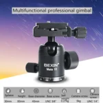 BEXIN Mate 10 Mobile Phone Camera Desktop Aluminum Alloy Tripod Mount Live Broadcast Selfie Stick Tripod - Image 9