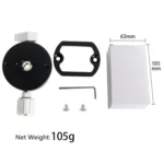 BEXIN QJ07 360 Degree Rotation Panoramic Clip Holder Pan/tilt Tripod Quick Release Plate - Image 5