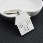2 PCS Personalized Metal Keychain Creative House Pendant - Image 2
