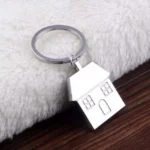 2 PCS Personalized Metal Keychain Creative House Pendant - Image 4