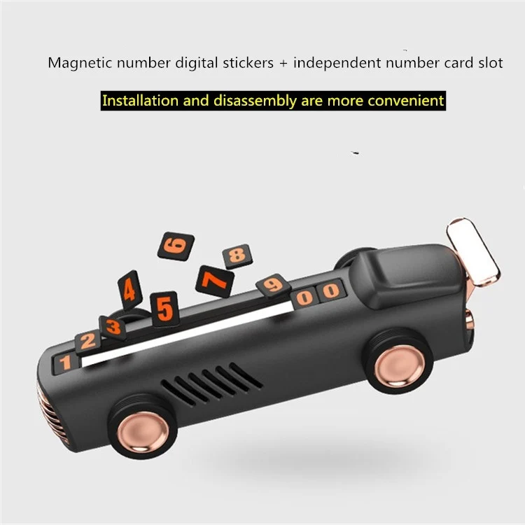 TBD0911932_5.webp Temporary Parking Number Plate For Car With Hidden Car Card Multifunctional Car Perfume Decoration - Image 6