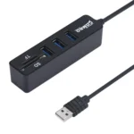 2 in 1 USB 2.0 480Mbps 3 Ports HUB COMBO + Micro SD / T-FLASH SD / SDHC / SDXC Card Reader for Windows XP / Vista / 8.1 / 7 / 8, MAC, etc - Image 3