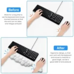 Cloud Wrist Rest Memory Foam Keyboard Pad Office Desktop Wrist Brace - Image 5