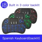 Support Language: Spanish i8 Air Mouse Wireless Backlight Keyboard with Touchpad for Android TV Box & Smart TV & PC Tablet & Xbox360 & PS3 & HTPC/IPTV - Image 10