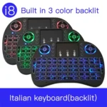 Support Language: Italy i8 Air Mouse Wireless Backlight Keyboard with Touchpad for Android TV Box & Smart TV & PC Tablet & Xbox360 & PS3 & HTPC/IPTV - Image 10