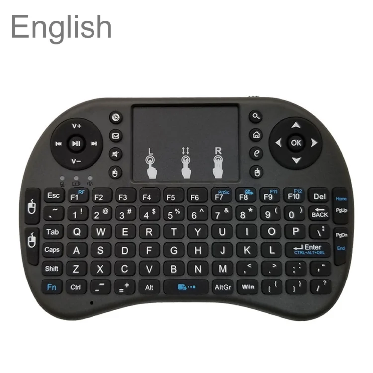 TT0068.webp Support Language: English i8 Air Mouse Wireless Keyboard with Touchpad for Android TV Box & Smart TV & PC Tablet & Xbox360 & PS3 & HTPC/IPTV - Image 1