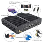 HYSTOU P05B-I3-5005U-2C Fanless Mini PC Intel Core i3 5005u Processor Quad Core up to 2.0GHz, RAM: 16G, ROM: 256G, Support Win 7 / 8 / 10 / Linux - Image 4
