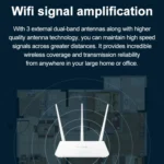 Tenda F3 Wireless 2.4GHz 300Mbps WiFi Router with 3*5dBi External Antennas - Image 7
