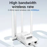 VONETS VAR600-H 600Mbps Wireless Bridge WiFi Repeater, With Power Adapter + 4 Antennas + DC Adapter Set - Image 3