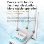 VONETS VAR600-H 600Mbps Wireless Bridge WiFi Repeater, With Power Adapter + 4 Antennas + DC Adapter Set - Image 5