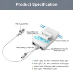 VONETS VAR1200-L 1200Mbps Wireless Bridge Built-in Antenna Dual-Band WiFi Repeater, With DC Adapter Set - Image 7