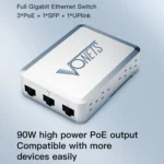 VONETS VSP510 5 Ports Ethernet Gigabit Switch with DC Adapter + Rail Fixing Buckle Set - Image 3