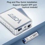 VONETS VSP510 5 Ports Ethernet Gigabit Switch with DC Adapter + Rail Fixing Buckle Set - Image 4