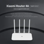 Original Xiaomi WiFi Router 4A Smart APP Control AC1200 1167Mbps 128MB 2.4GHz & 5GHz Dual-core CPU Gigabit Ethernet Port Wireless Router Repeater with 4 Antennas, Support Web & Android & iOS, US Plug(White) - Image 4