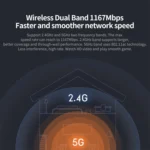 Original Xiaomi WiFi Router 4A Smart APP Control AC1200 1167Mbps 128MB 2.4GHz & 5GHz Dual-core CPU Gigabit Ethernet Port Wireless Router Repeater with 4 Antennas, Support Web & Android & iOS, US Plug(White) - Image 7