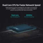 Original Xiaomi WiFi Router 4A Smart APP Control AC1200 1167Mbps 128MB 2.4GHz & 5GHz Dual-core CPU Gigabit Ethernet Port Wireless Router Repeater with 4 Antennas, Support Web & Android & iOS, US Plug(White) - Image 9