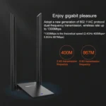 COMFAST CF-WU782ACV2 1300Mbps Dual-band Wifi USB Network Adapter with 2 Antennas - Image 2