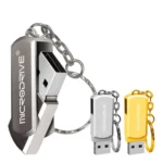 MicroDrive 16GB USB 2.0 Creative Personality Metal U Disk with Keychain - Image 4