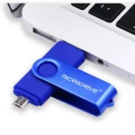 MicroDrive 8GB USB 2.0 Phone and Computer Dual-use Rotary OTG Metal U Disk - Image 3