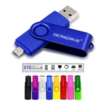 MicroDrive 64GB USB 2.0 Phone and Computer Dual-use Rotary OTG Metal U Disk - Image 6