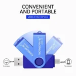 MicroDrive 16GB USB 3.0 Android Phone & Computer Dual-use Rotary Metal U Disk - Image 6