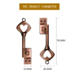 MicroDrive 128GB USB 2.0 Copper Love Key U Disk - Image 10